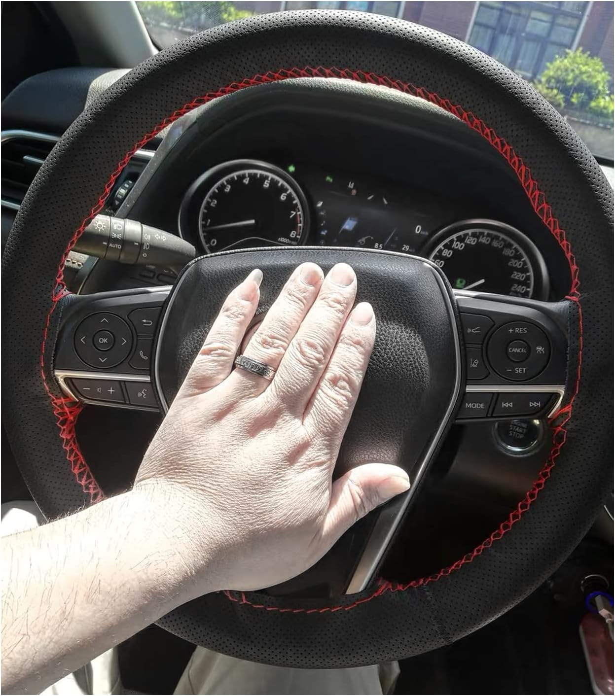 [Braided] Toyota Sienta 170 Series NHP17 NSP17 NCP17 / Toyota Prius 30 Series 40 Series 50 Series / Toyota Passo 700 Series M710A M700A Steering Wheel Cover Steering Wheel Cover Breathable Anti-slip