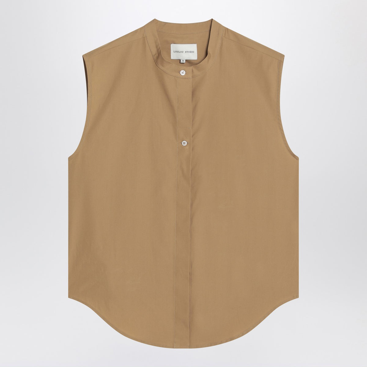 Loulou 砂色のLoulou Studioのノースリーブシャツ - Image 4