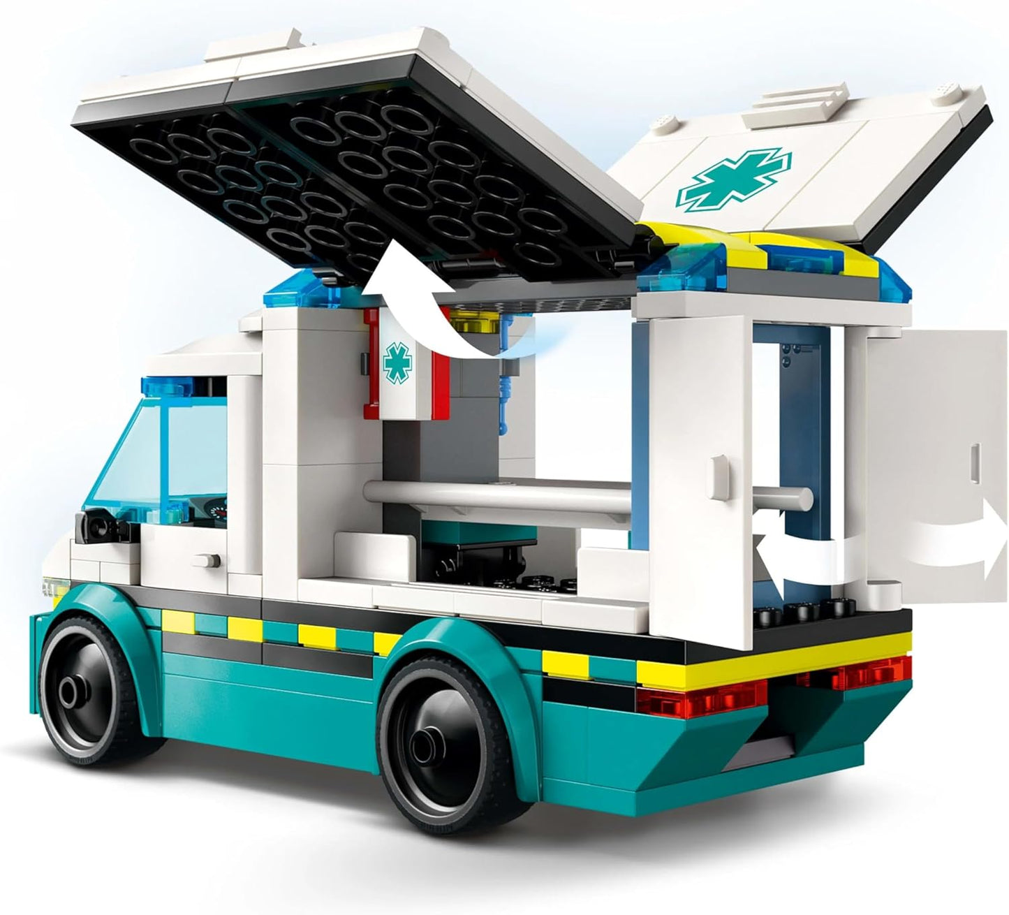 LEGO City 60451 Ambulance Toy, Building Blocks, Birthday Present, Educational, For Boys, Girls, Children, Ages 5, 6, 7, 8, Vehicles, Cars, Mini Cars