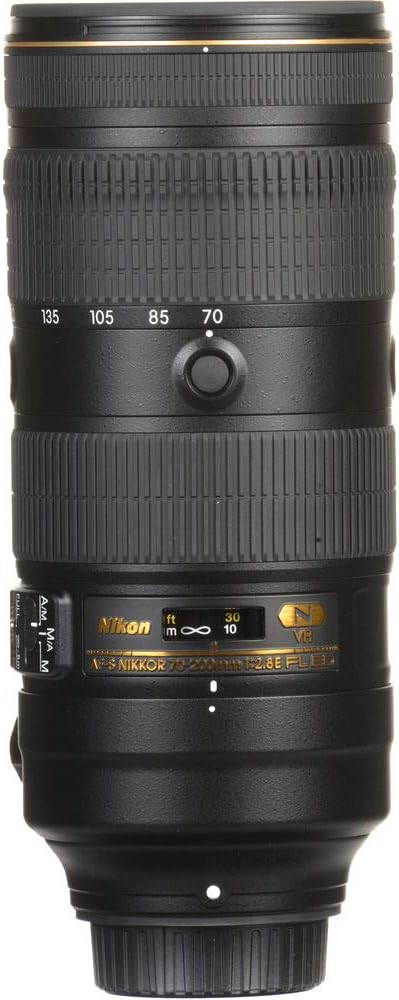 Nikon - AF-S NIKKOR 70-200mm f/2.8E FL ED VR 望遠ズームレンズ デジタル一眼レフカメラ用 (20063) + フィルターキット + キャップキーパー + クリーニングキット