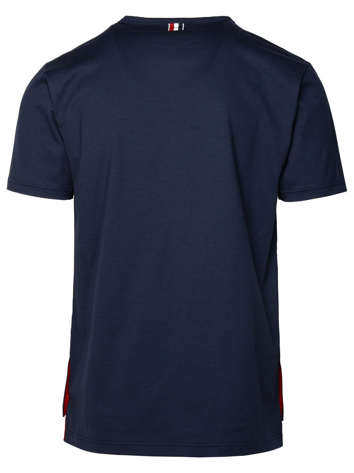 Thom Thom Browne Navy Cotton T Shirt - Image 4