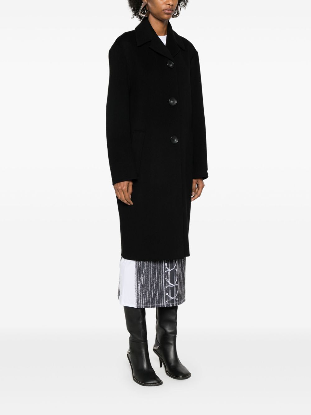 Sportmax SportMax Pre Wool Midi Coat - Image 4