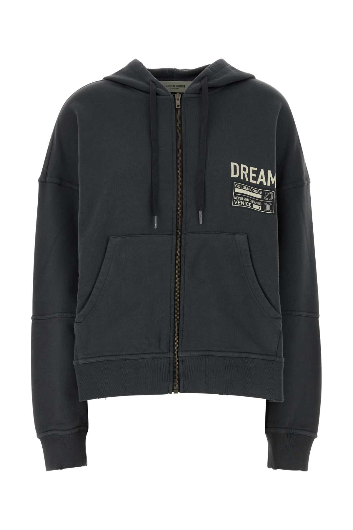 Golden Golden Goose Deluxe Brand ダークグレー コットン オーバーサイズ オッタヴィアーノ スウェットシャツ - Image 4