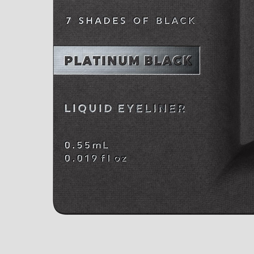 UZU BY FLOWFUSHI 7 Shades of Black [Platinum Black] Liquid Eyeliner Hot Water Off Hypoallergenic