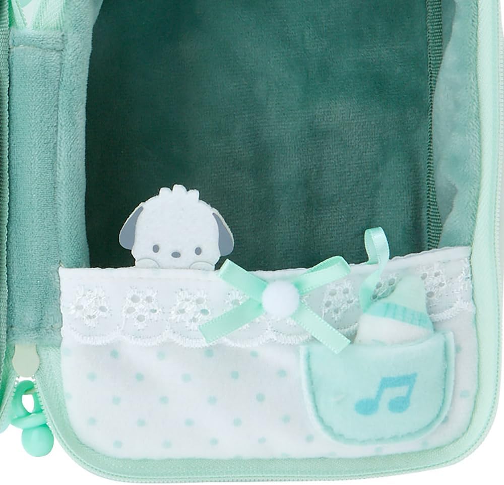 Sanrio 184730 Pochacco Plush Pouch Enjoyment Idol, Baby Pochacco, 6.1 x 4.7 x 3.5 inches (15.5 x 12 x 9 cm), Character