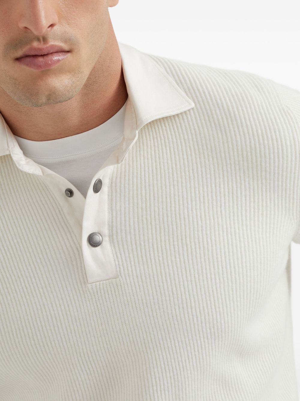 Brunello Brunello Cucinelli Cashmere Polo Shirt - Image 4