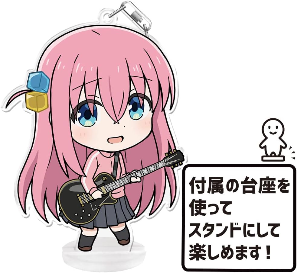 Bocchi, Za, Roku! Punikore! Keychain (with stand) Hitori Goto