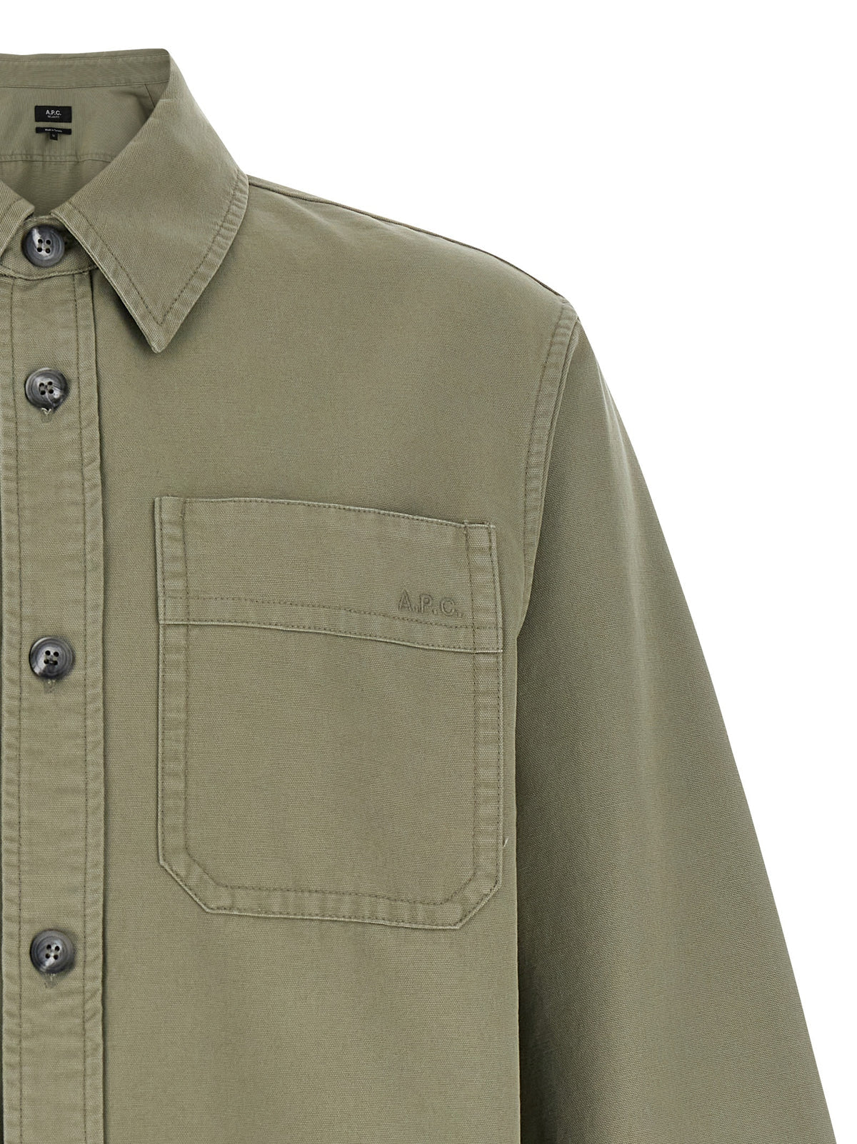 A A.P.C.ロゴ刺繍シャツ - Image 4