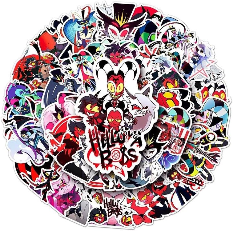 Hazbin Hotel Heluva Boss Goods Lucky Bag Alastair Angel Dust Sticker Card Case Keychain Brooch Photo Card Anime Accessories Decoration Cosplay Prop Fashionable Costume Tool Unofficial Moe Goods Bag