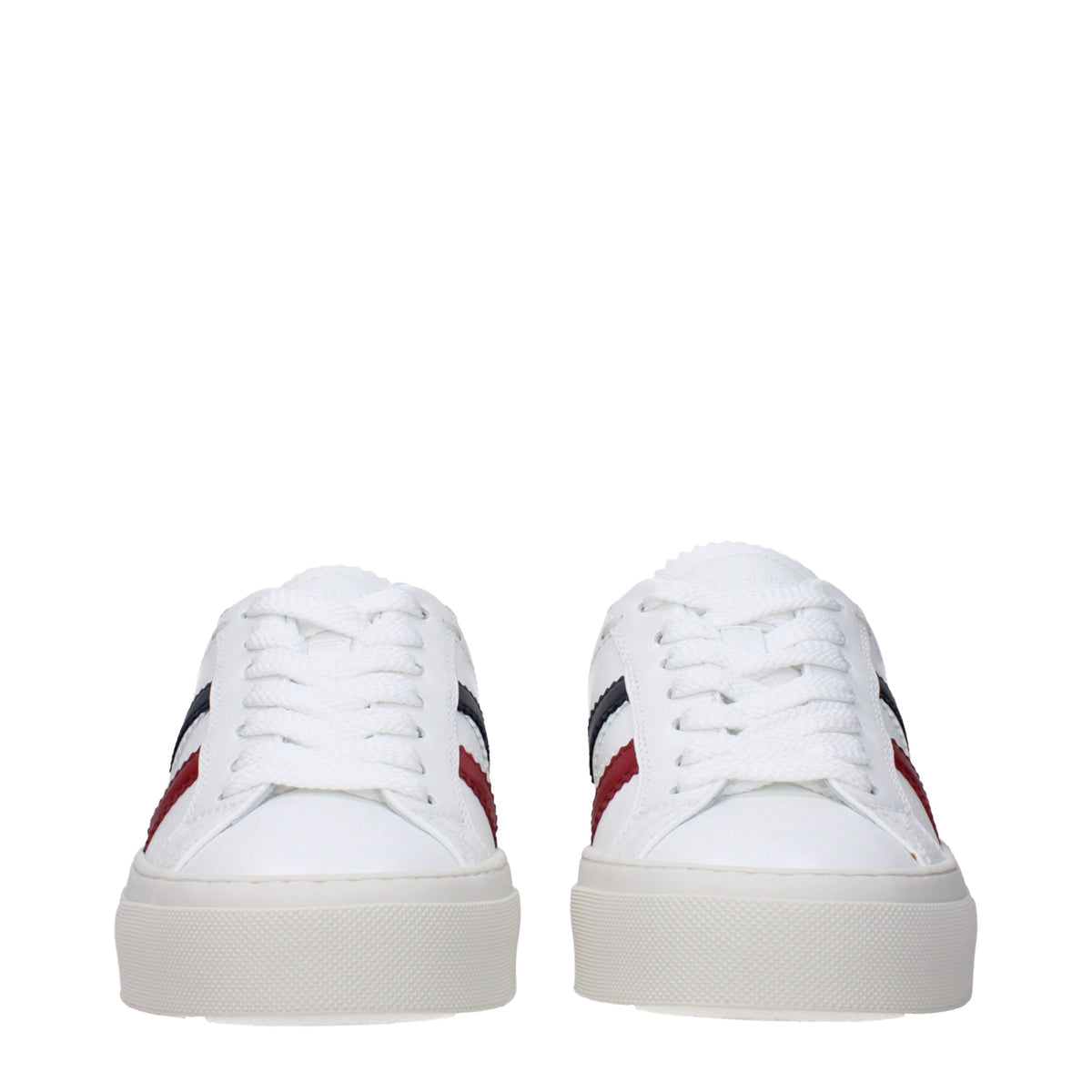 Moncler モンクラースニーカーモナコ2女性レザーホワイト/ブルー - Image 4