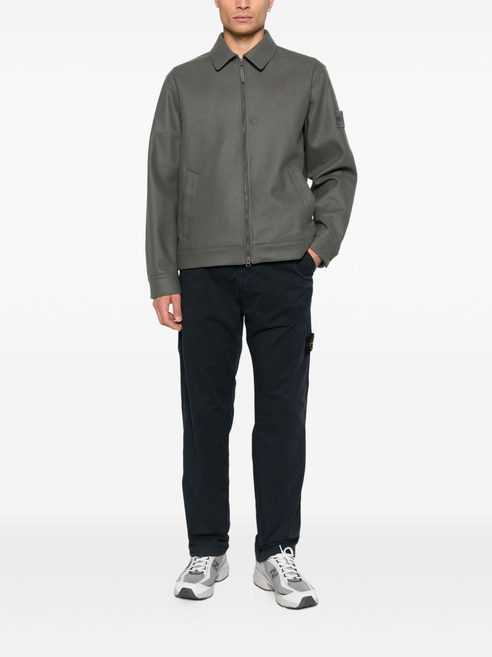 Stone Stone Island ロゴ コットン カーゴ トラウザーズ - Image 4