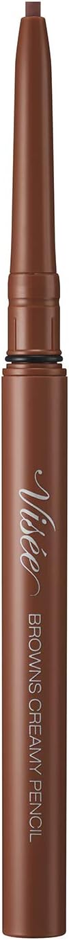 Visee Riche Browns Creamy Pencil Eyeliner Unscented BR301 Almond Brown 0.1g (x1)