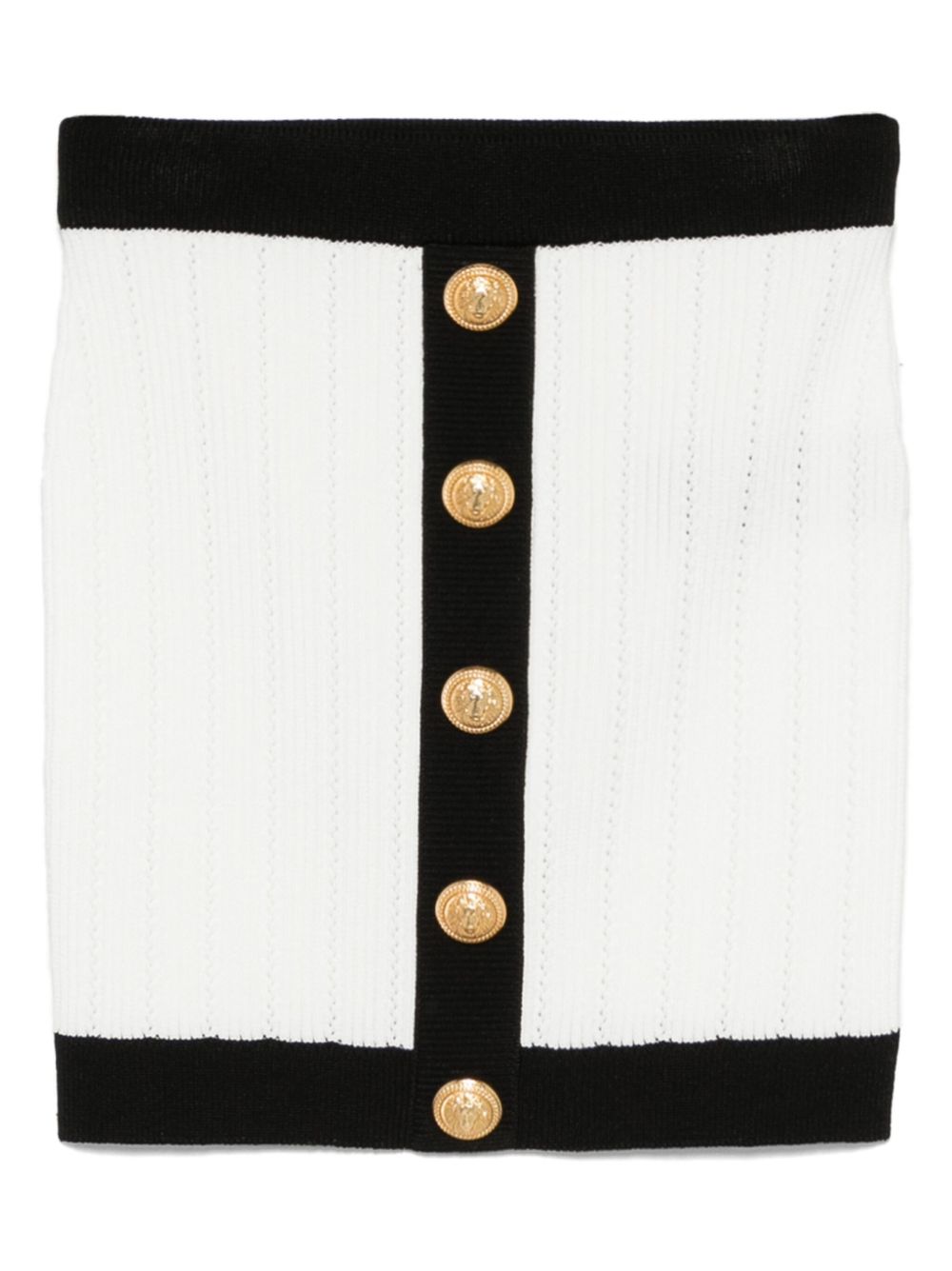 Balmain バルメインニットボタン付きミニスカート - Image 4