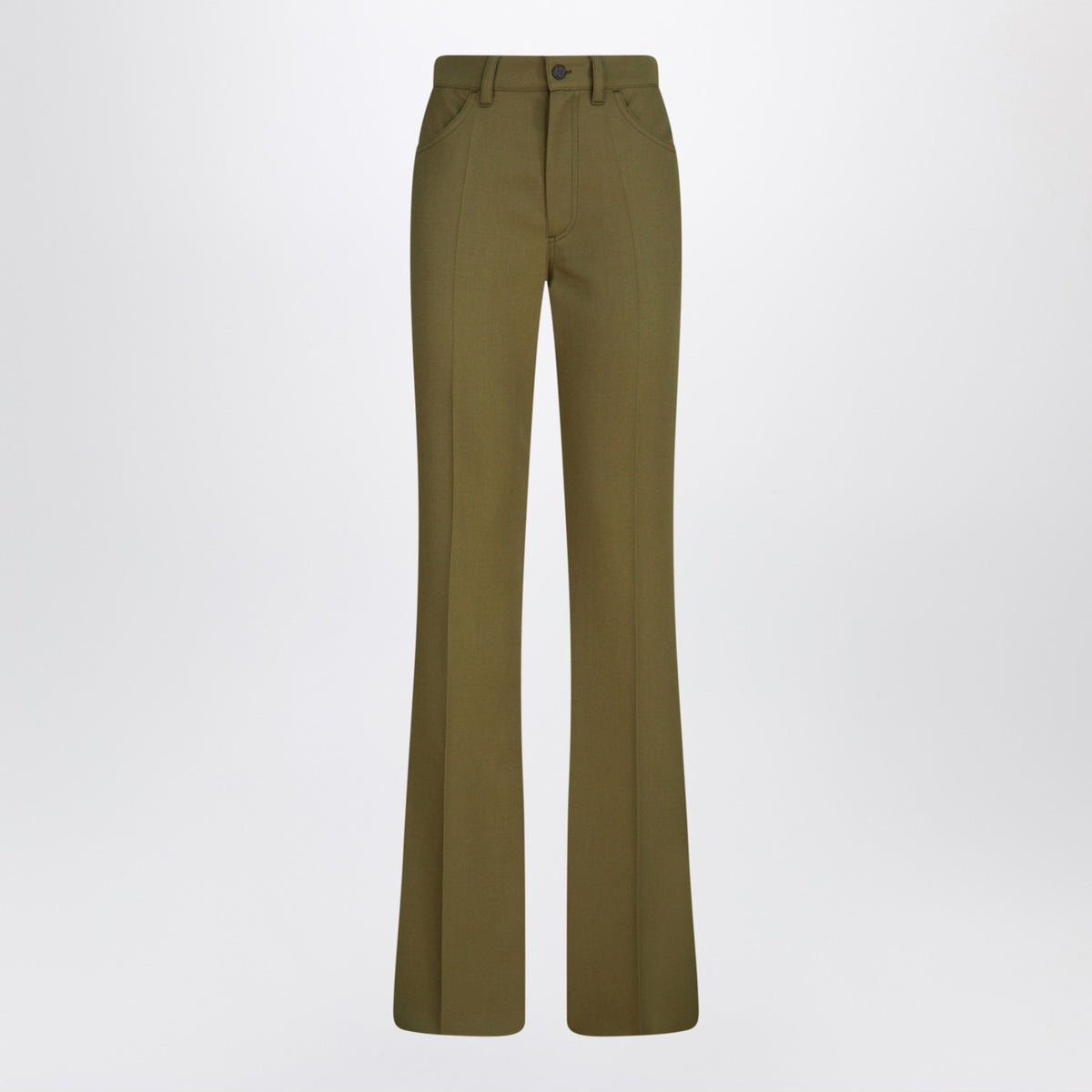 The Attico Military Green Wool Gabardineズボン - Image 4