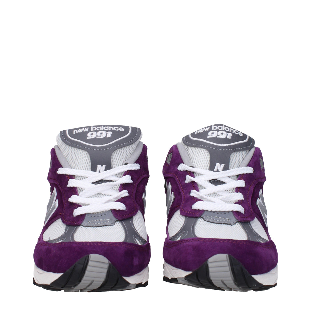 Designer Brand ニューバランススニーカー991女性生地の紫 - Image 4