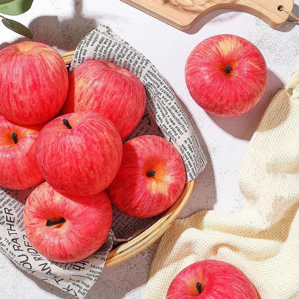 5pcs Apple Food Sample Fruit Model Real Apple Sample Food Model Display Display Props Model 8cm Tall Real Full Size Replica Fruit Model Photography Props Photography Props Display Room