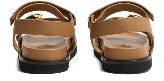 LOEWE Pebble fussbett sandal in soft calfskin - Image 4
