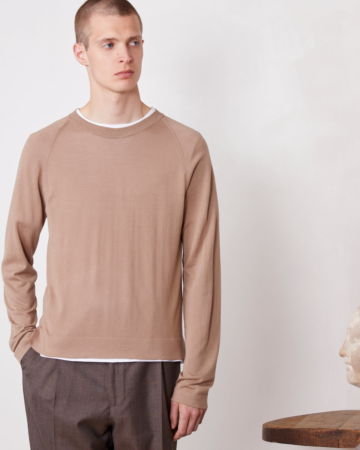 Off Officine Generale Sweaters Beige - Image 4