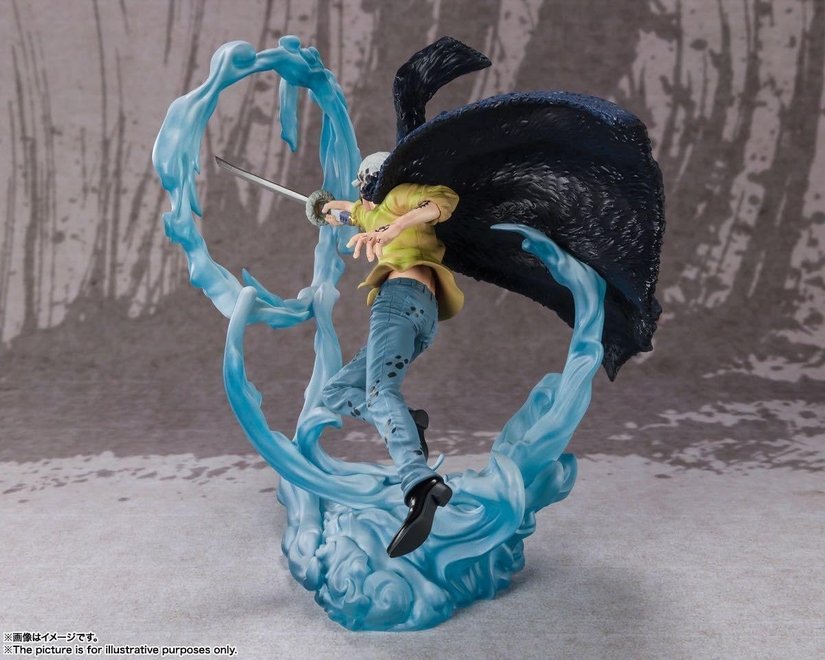 Bandai Spirits BAS63240 Figuarts Zero One Piece Trafalgar Law - Three Captains Onigashima Monster Decisive Battle - Approx. 9.5 inches (240 mm), ABS & PVC Pre-painted Complete Figure