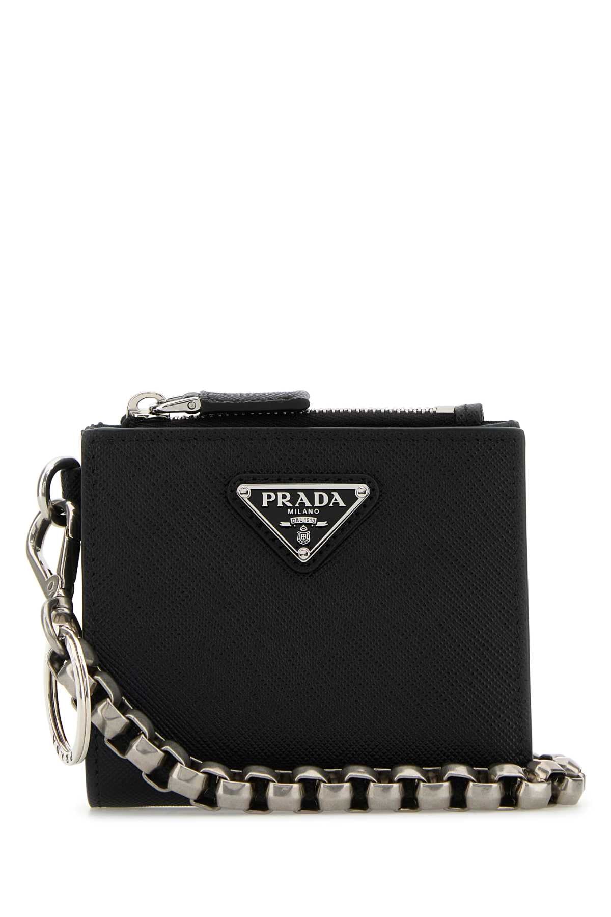 Prada プラダ ブラック レザー ウォレット - Image 4