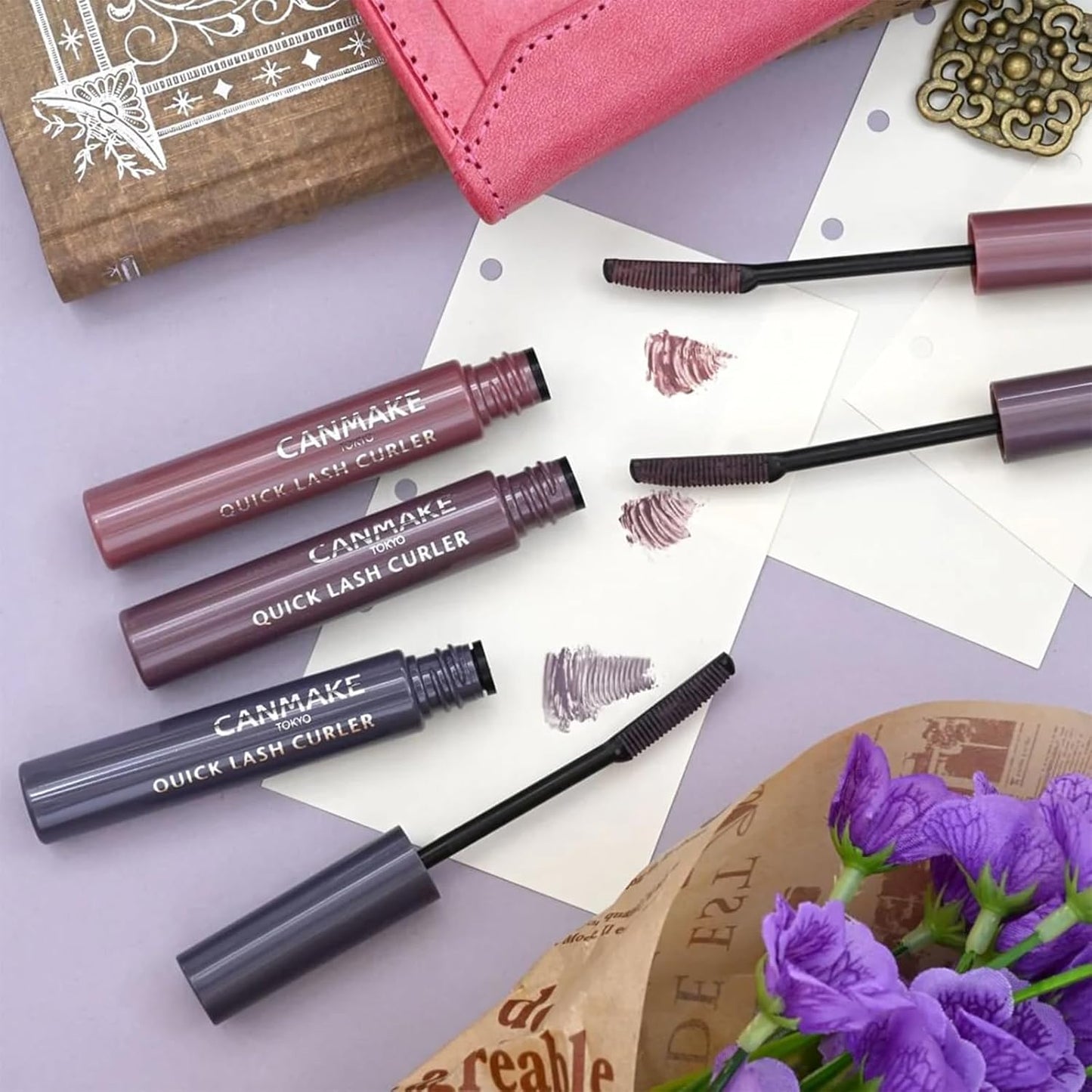 Canmake Quick Rush Curler BR Brown Mascara 3.4 Grams (x1)