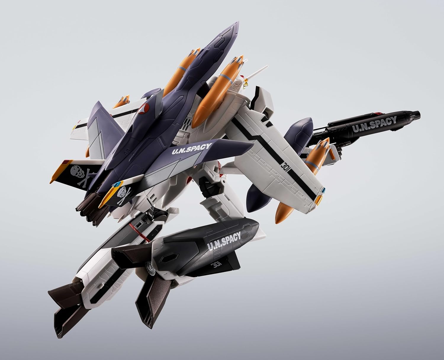 Tamashi Nations Hi-Metal R Macross Zero VF-OS Phoenix + QF-2200D-B Ghost, Approx. 5.5 inches (140 mm), ABS & Die-Cast & PVC Pre-Painted Action Figure