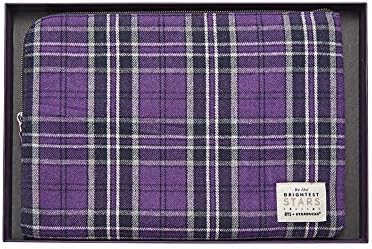 Starbucks BTS Bangtan Boys Collaboration Tartan Check Pouch, Large, Korean Overseas Limited Edition, Not Released in Japan