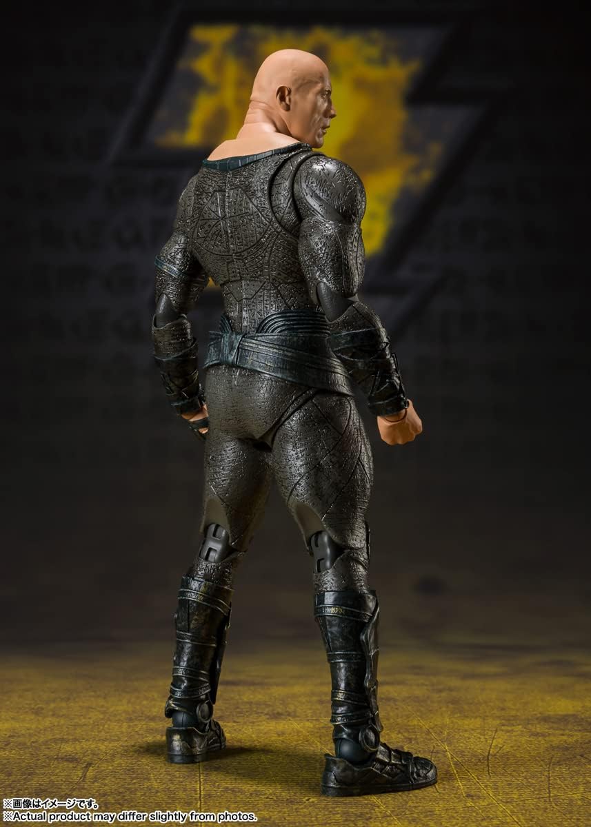 S.H. Figuarts BAS64170 Black Adam, Approx. 6.5 inches (165 mm), PVC, ABS & Fabric, Pre-Painted Action Figure