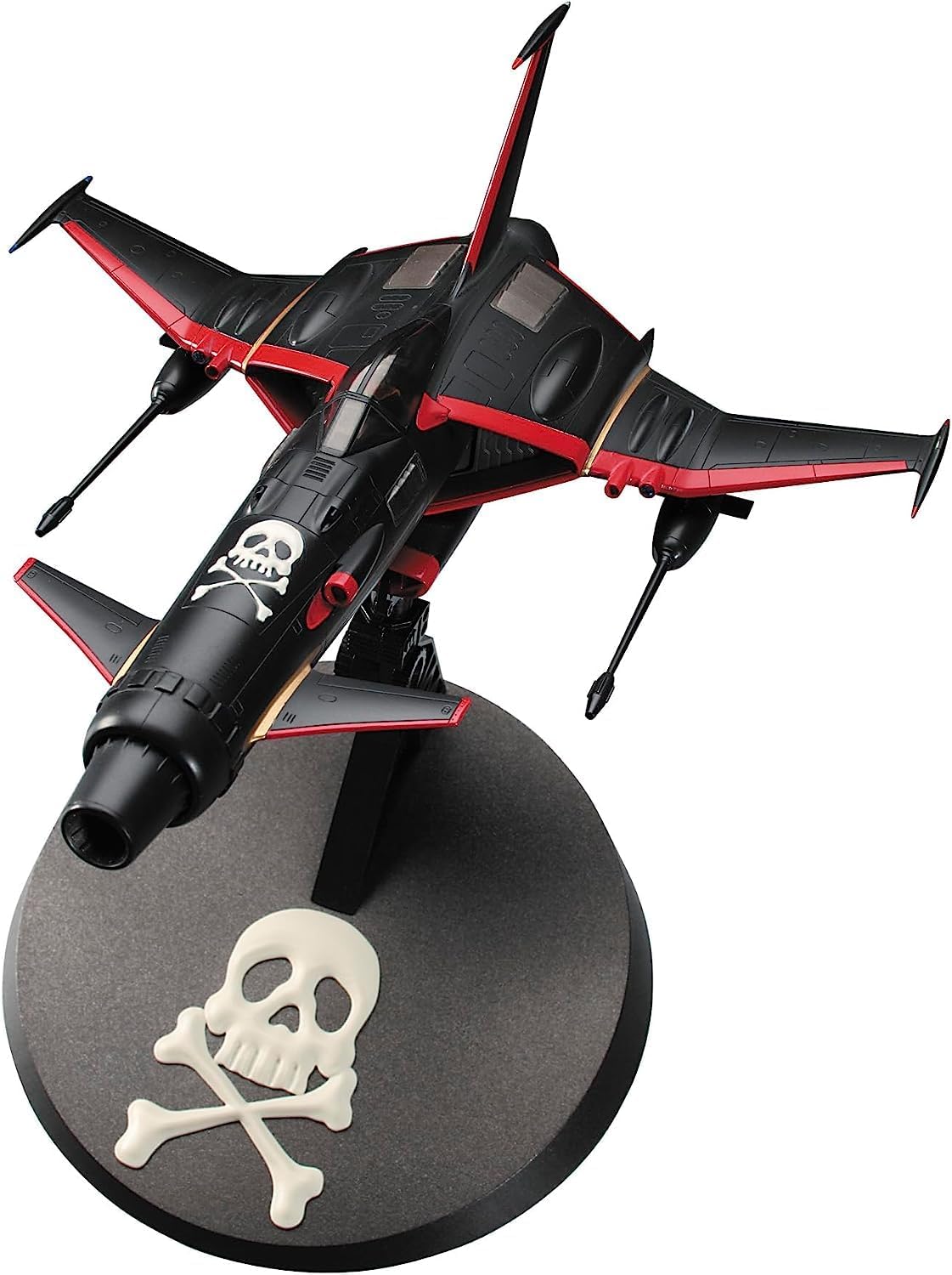 Hasegawa 64807 Creator Works Series Space Pirate Captain Harlock Space Wolf SW-190 Harlock Custom w/Acrylic Stand, 1/72 Scale Plastic Model