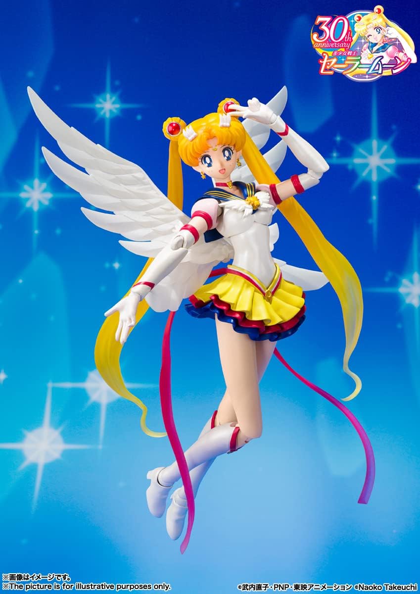 S.H. Figuarts Sailor Moon Eternal Sailor Moon, Approx. 5.3 inches (135 mm), ABS & PVC Pre-painted Action Figure