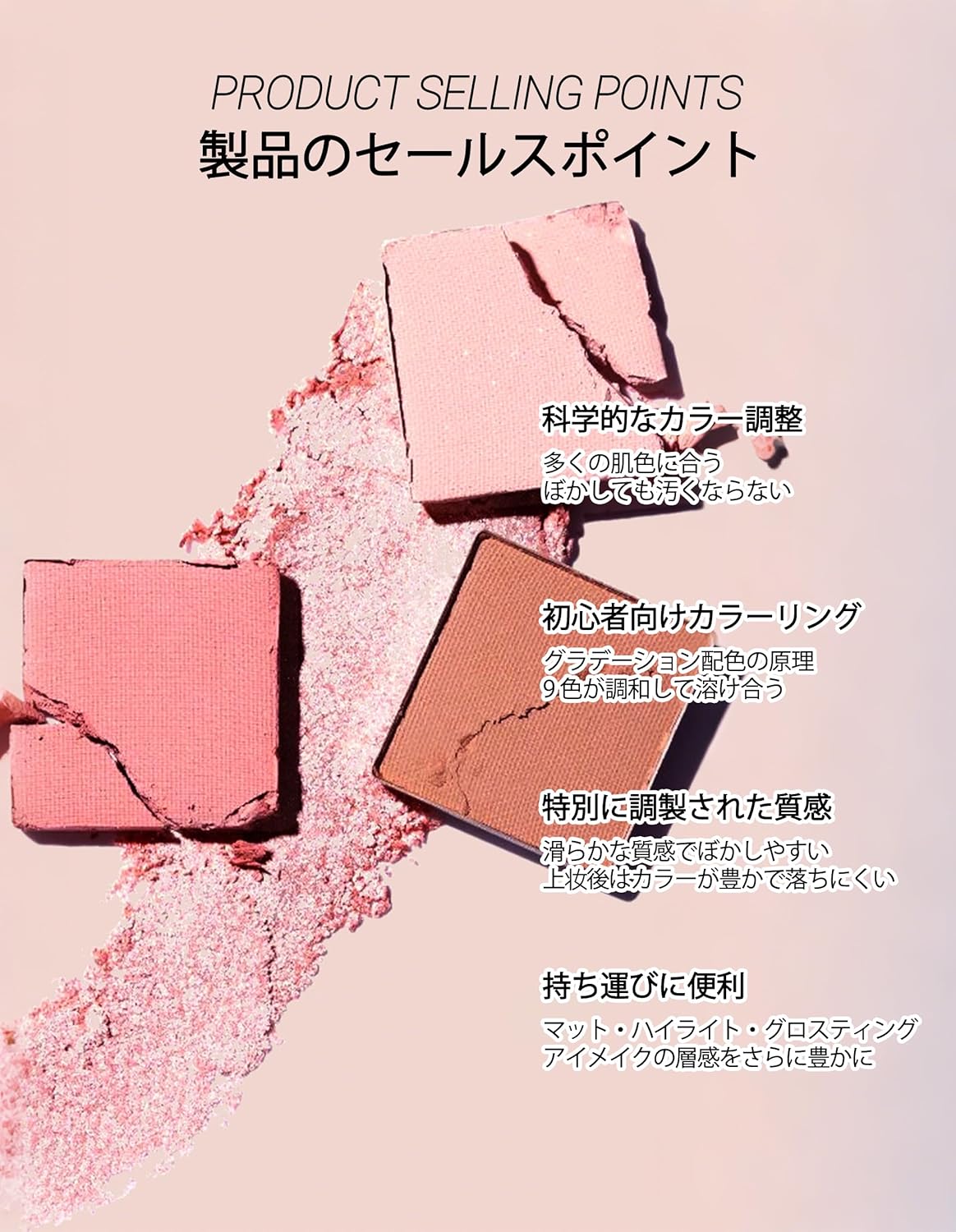 Erinde Eyeshadow Palette, Pearl, 10# Punk Smokey, Black, Eyeshadow Gray, Eyeshadow Palette, Waterproof, Sweatproof, High Color, Long Lasting, For Beginners