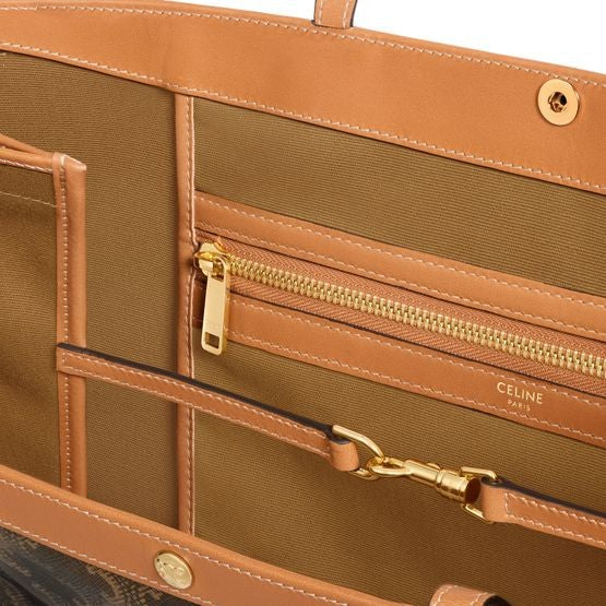 CELINE Large flat shopper in triomphe canvas - Image 4