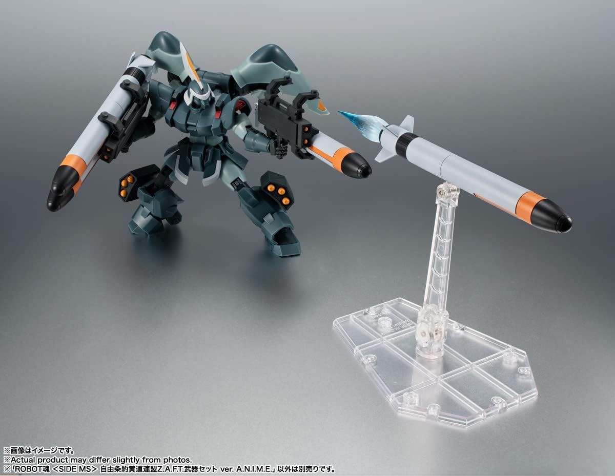 TAMASHII NATIONS ROBOT SPIRITS Mobile Suit Gundam SEED Freedom Alliance Z.A.F.T. Weapon Set Ver. A.N.I.M.E. Approx. 5.1 in (130 mm), Made of ABS & PVC, Pre-painted Articulated Action Figure