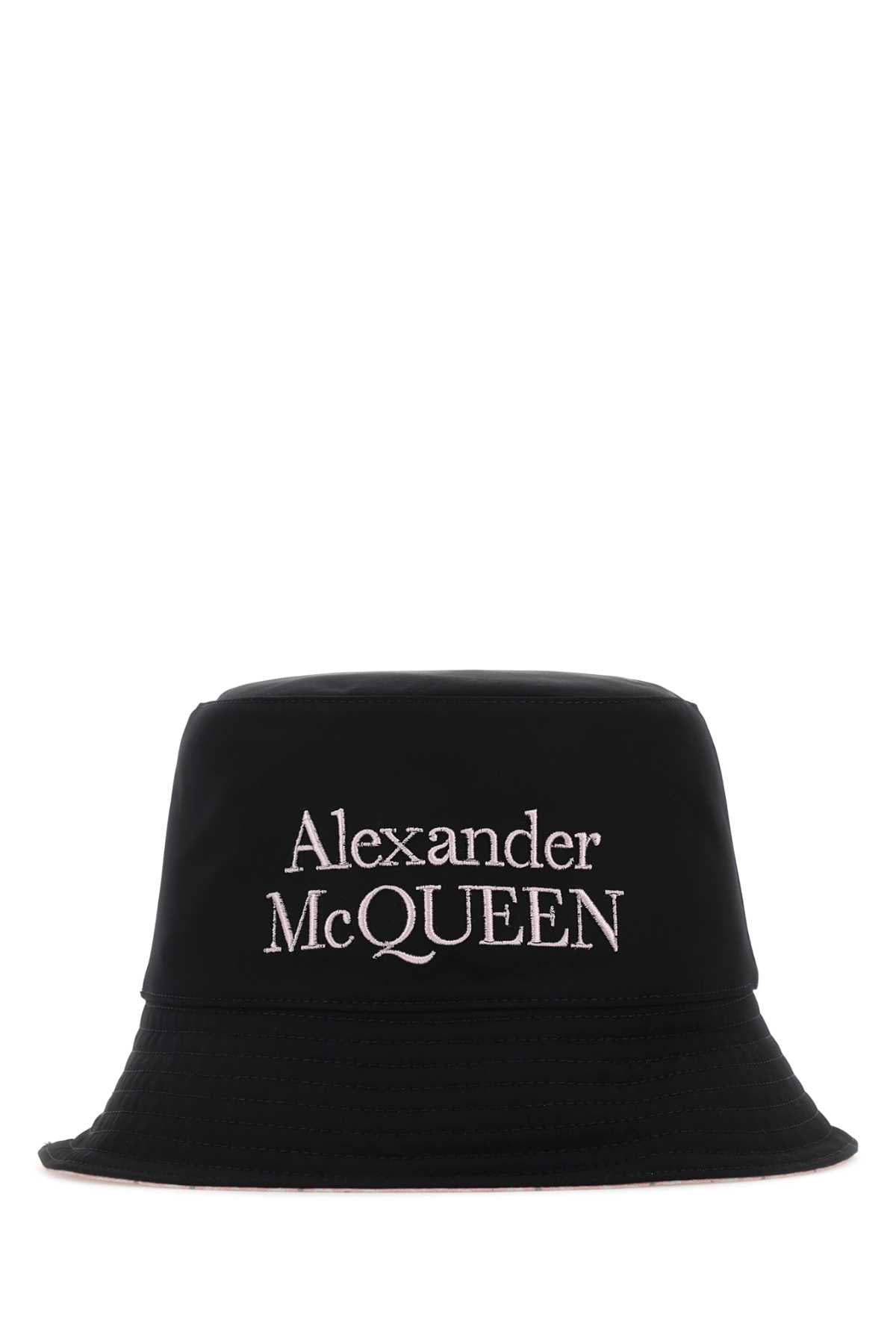 Alexander アレクサンダーマックイーンブラックナイロンリバーシブルハット - Image 4