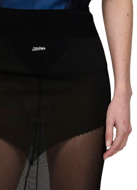 JEAN PAUL GAULTIER ビスコースニット製 ロングスカート - Image 4
