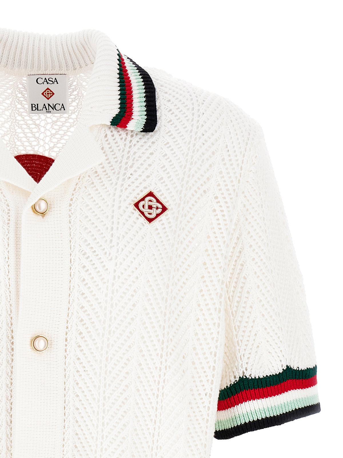 Casablanca カサブランカ「スポーティフェイククロシェ」シャツ - Image 4