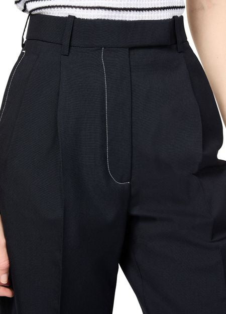 THOM BROWNE ハイウエスト ダブルプリーツ パンツ - Image 4