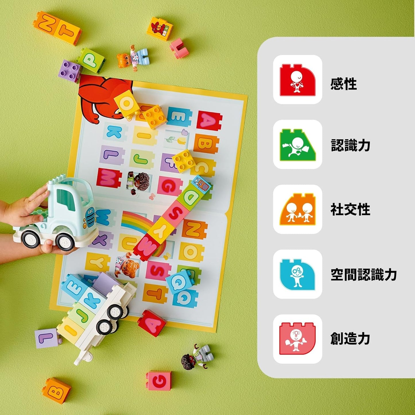 LEGO Duplo Duplo Town Alphabet Truck Toy Toys Birthday Present Blocks Educational Boys Girls Children 1.5 Years Old 2 Years Old 4 Years Old Toddlers Vehicles Cars Mini Cars Dolls Figures 10421