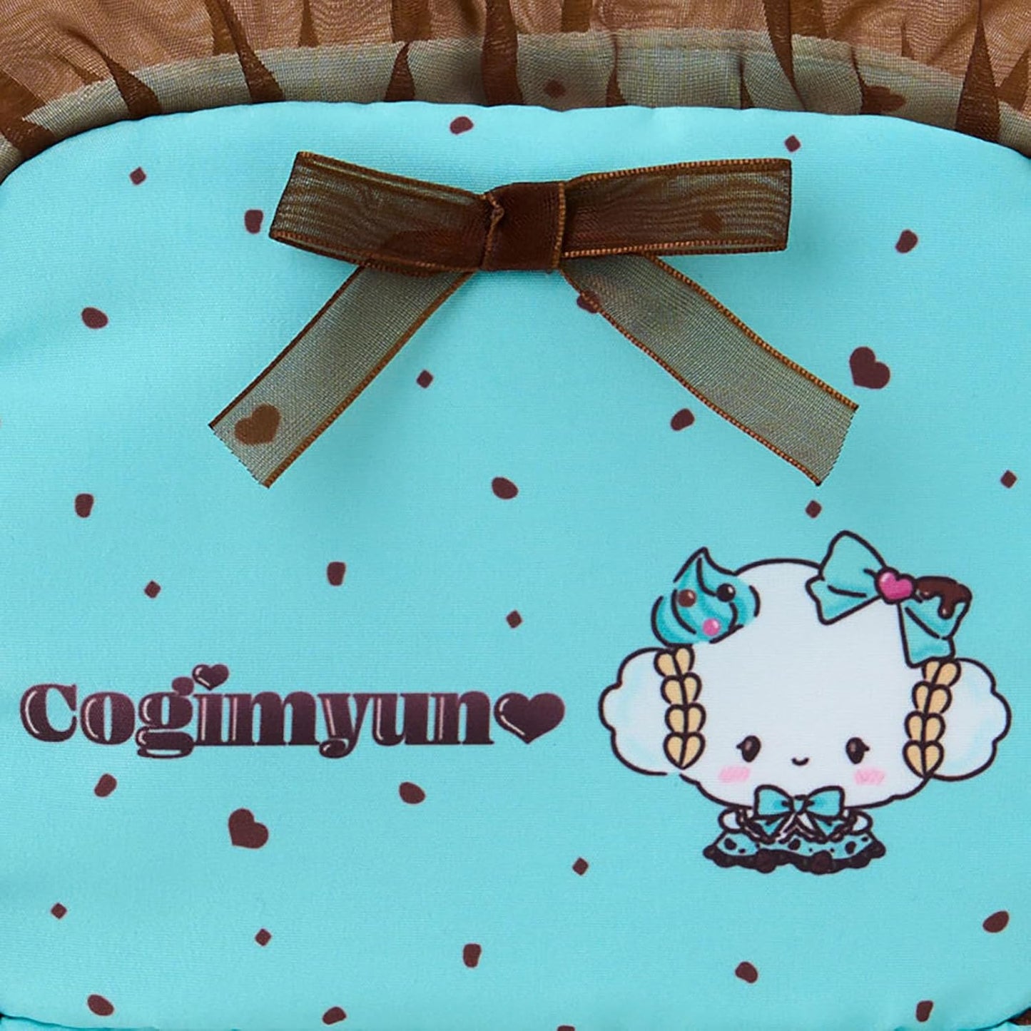 Sanrio 444316 Pouch, Chocolate Mint, Polyester, Cotton, ABS Resin, For Ages 3 and Up