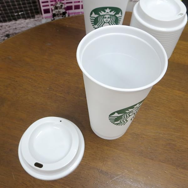 Starbucks Plastic Mug 16oz USA Exclusive Paper Cup Staffa Plastic Cup White Eco Cup