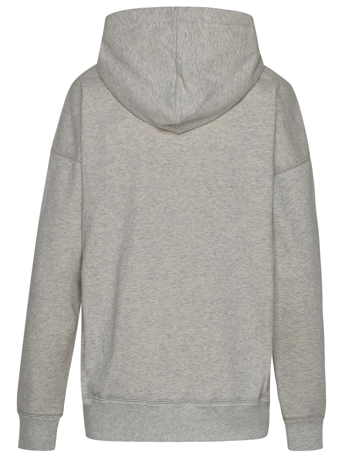 Marant イザベル・マラン・エトワイル・グレーのコットン・ブレンド・マンセル・スウェットシャツ - Image 4