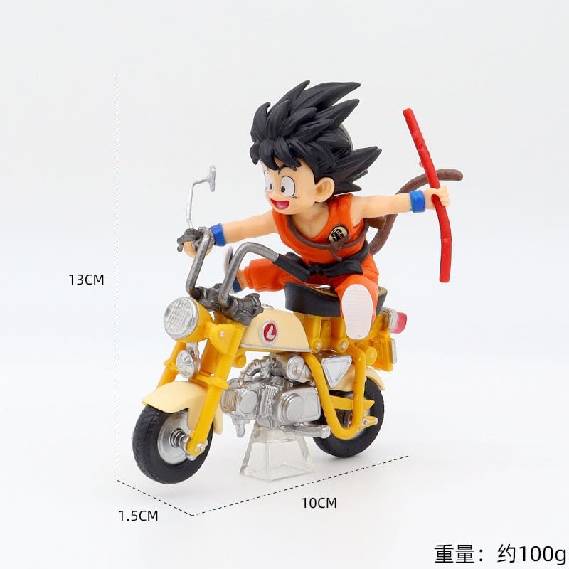 Set of 2 Dragonball Figures Son Goku and Turtle Sennin Bike, 5.1 inches (13 cm), No Box, Cartoon, Surroundings, Kids, Gift, Commemorative, Lucky Bag, Event, Decoration, Moe Goods, Stylish, Children's
