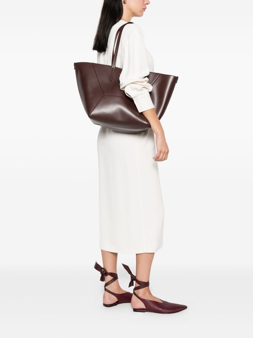 Brunello Cucinelli DCデュオレザートートバッグ - Image 4