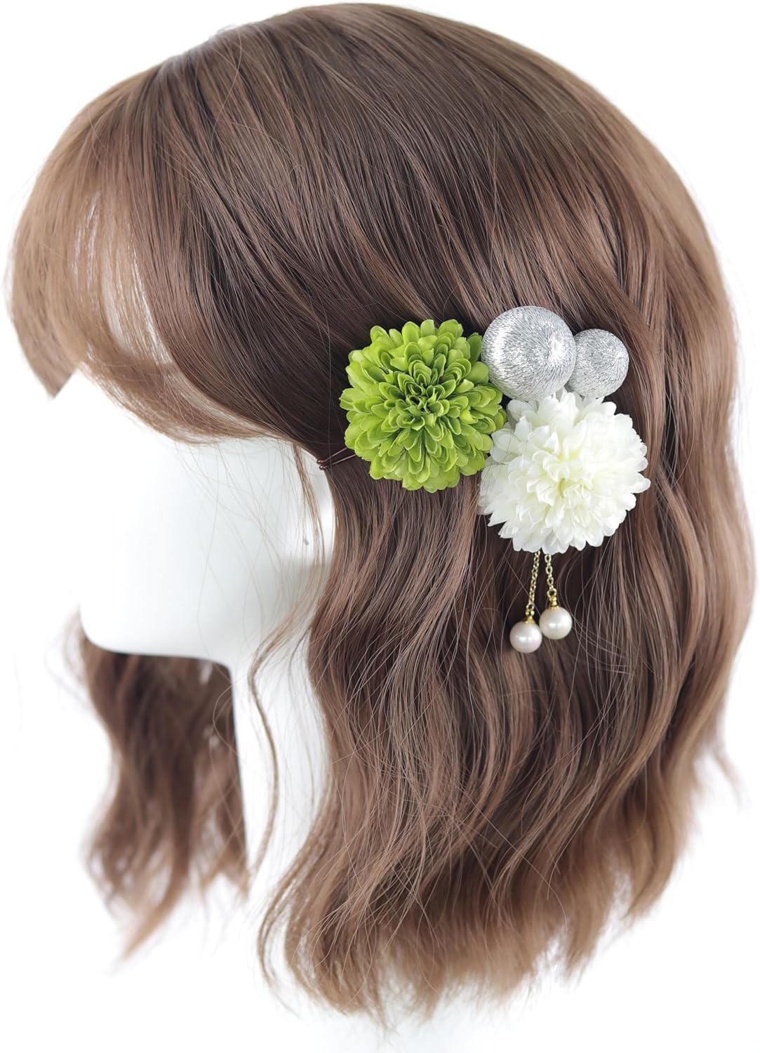 NANA Handmade Hair Ornament, Ping Pong Mu, Japanese Ball, Cute, Coming of Age Ceremony, Shichi-Go-San Fireworks Festival, Yukata, Graduation Ceremony, School Entrance Ceremony, Summer Festival