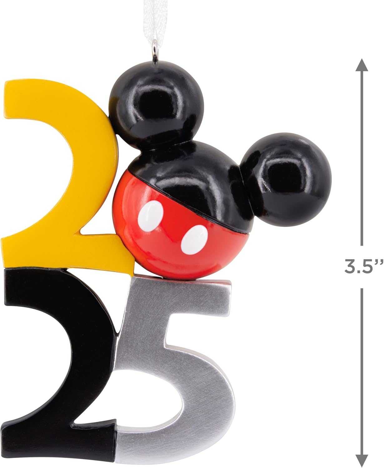 Hallmark Disney Mickey Mouse Icon 2025 Adorno Navideño Colgante, Regalos para Fans de Disney