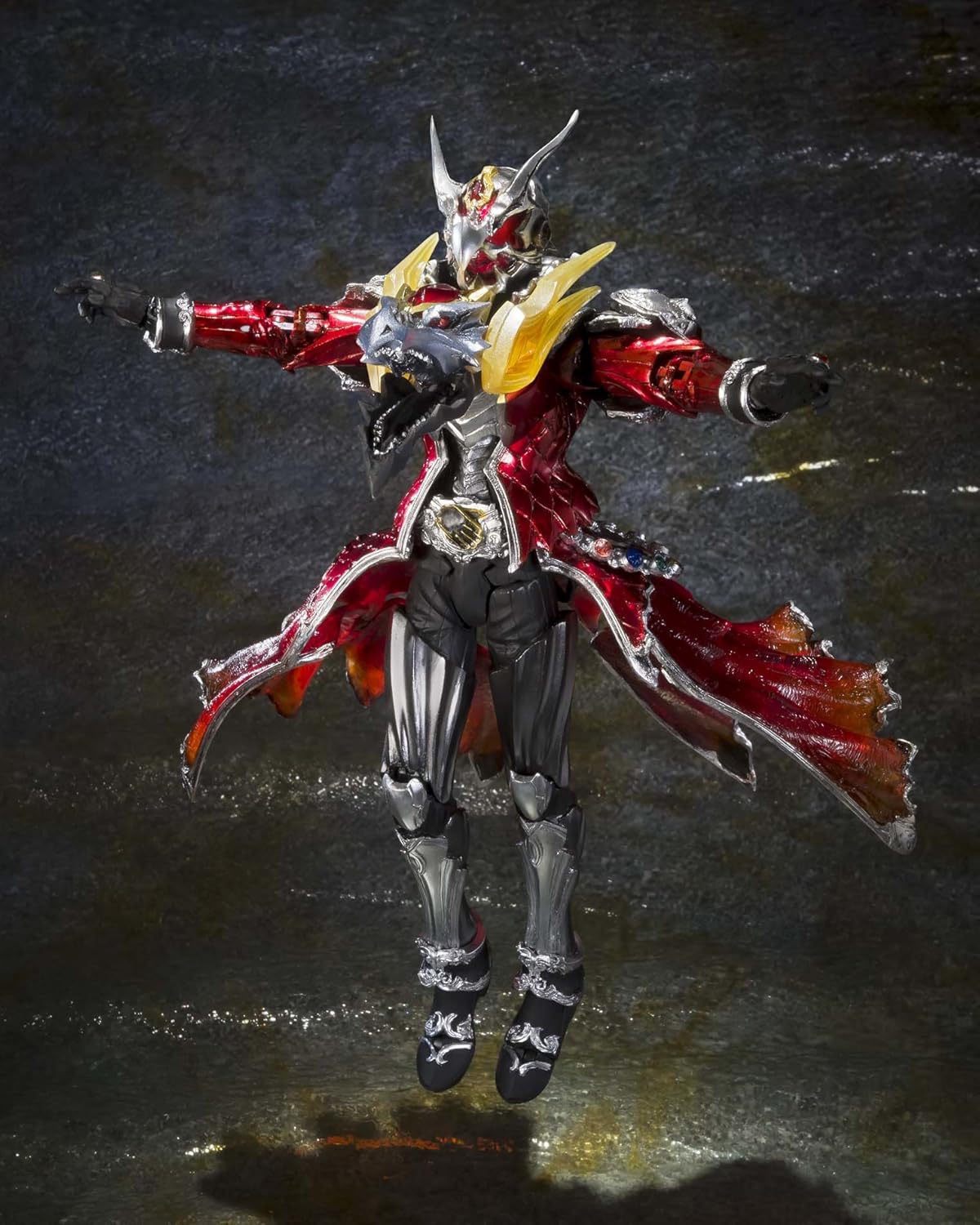 Bandai Tamashii Nations S.I.C. Kamen Rider Wizard Flame Doragon and All Doragon Set "Kamen Rider Wizard" Figure
