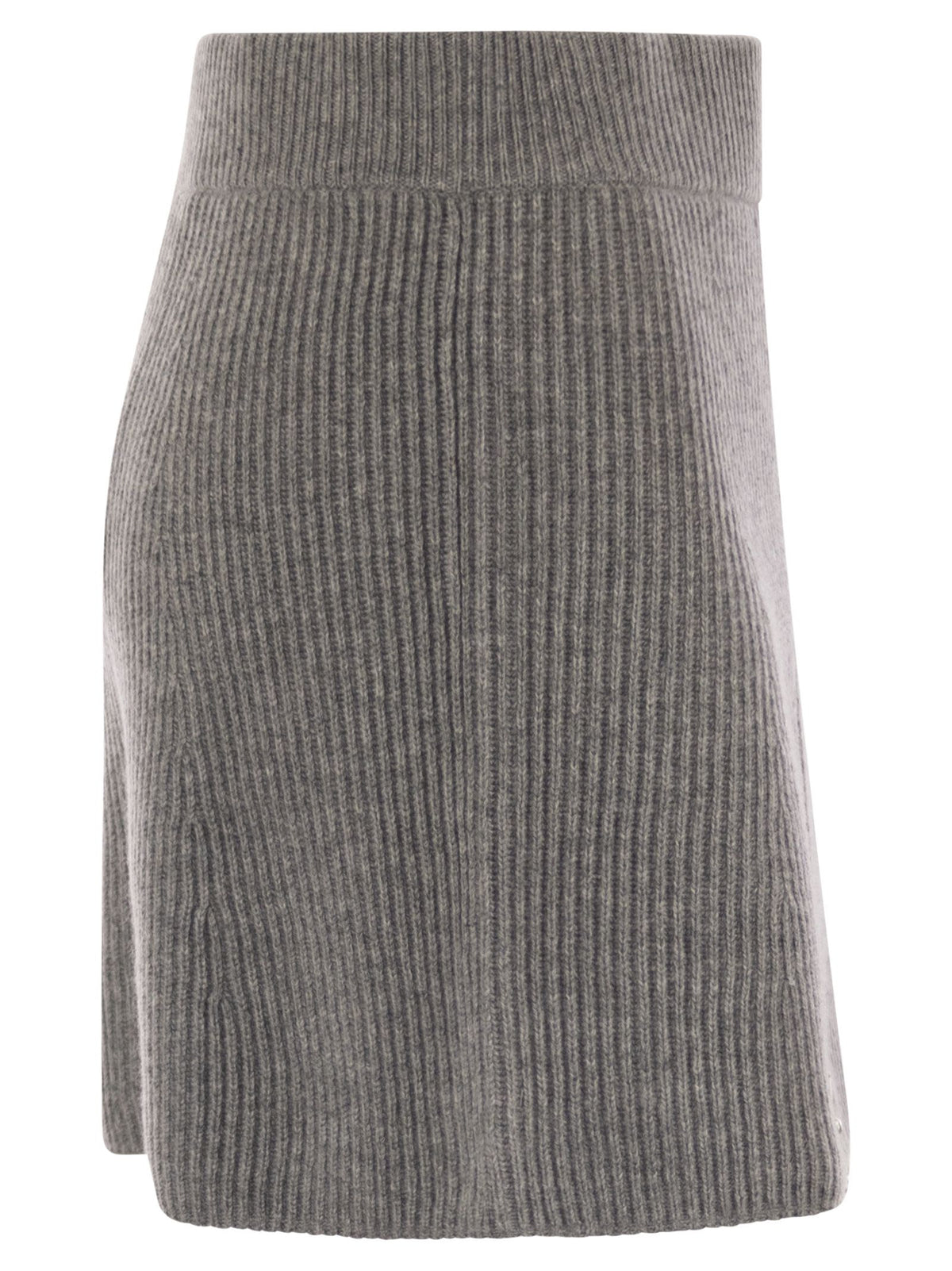 Sportmax Sportmax Refolo Wool And Cashmere Skirt - Image 4
