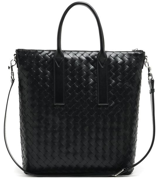 BOTTEGA VENETA イントレチャート ジップ付き ラージ トートバッグ - Image 4