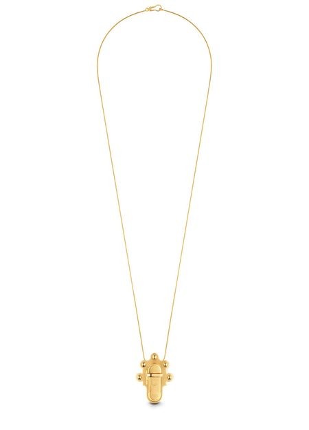 LOUIS VUITTON トランクロック ペンダントネックレス＆ブローチ - Image 4