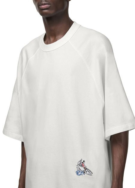 BOTTEGA VENETA コットンジャージー オーバーサイズ Tシャツ - Image 4